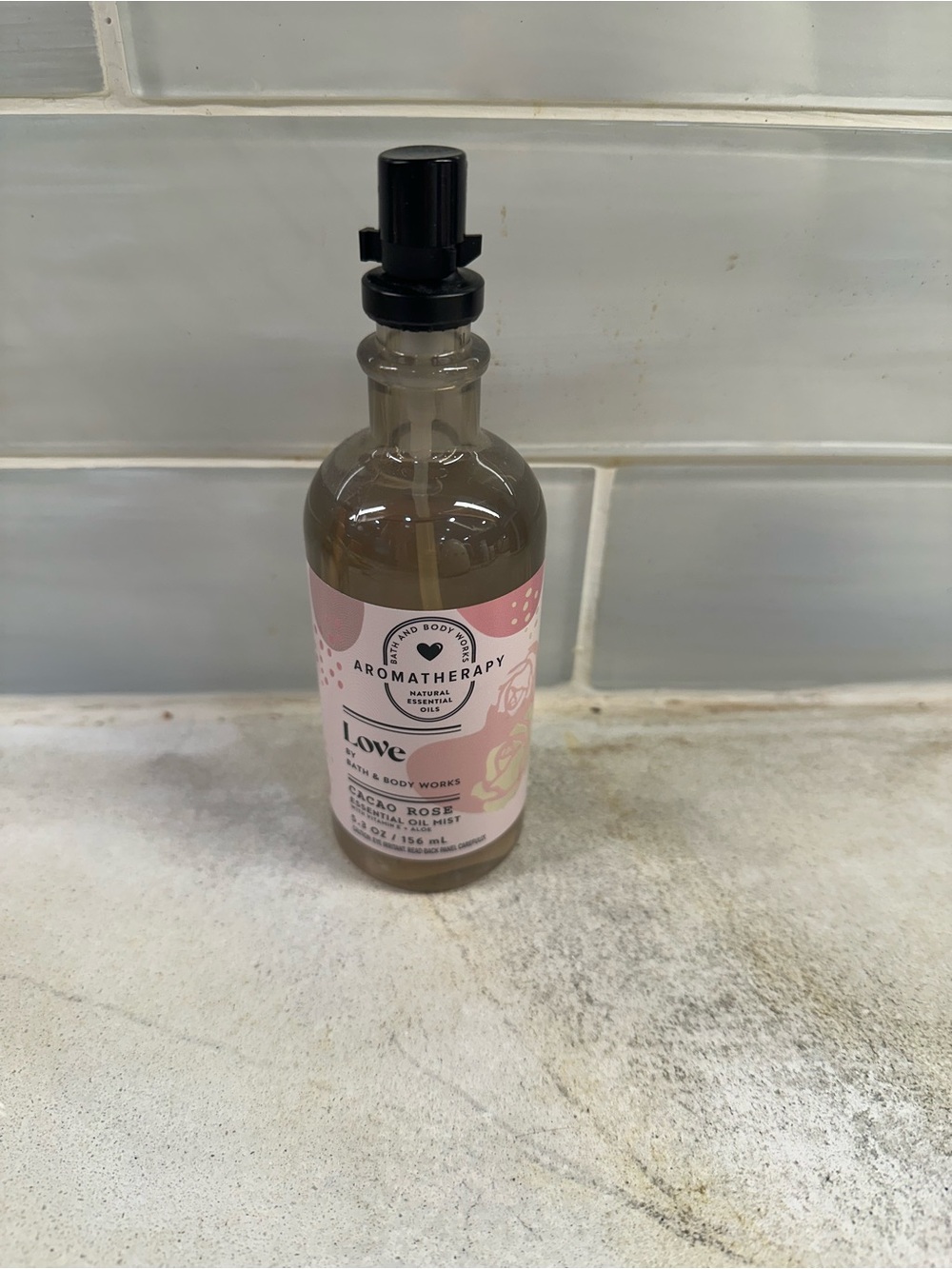 Bath & Body Works Aromatherapy Love Cacao Rose Mist - Pink and Brown